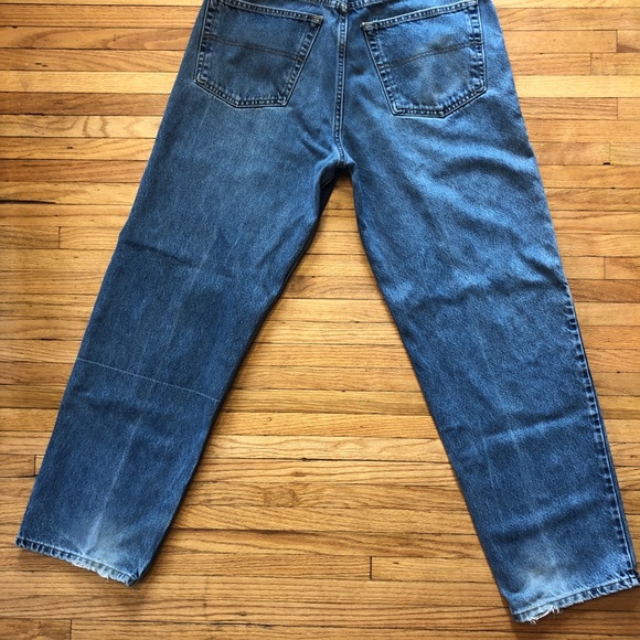 Vintage 90s Tommy Jeans Big Flag Mens Jeans 36x32 - Picture 5 of 12